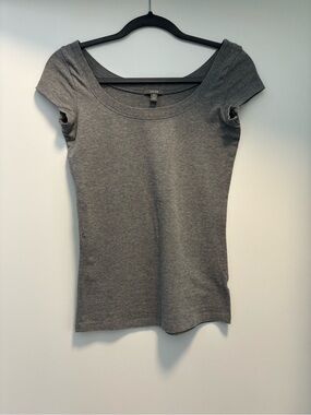 Jacob Women's Charcoal Scoop Neck Short Sleeve Tee